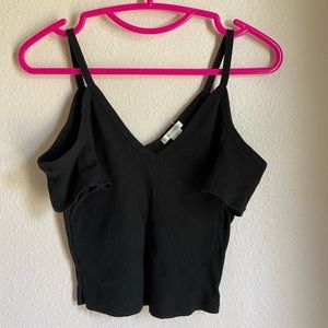 Cold shoulder crop top